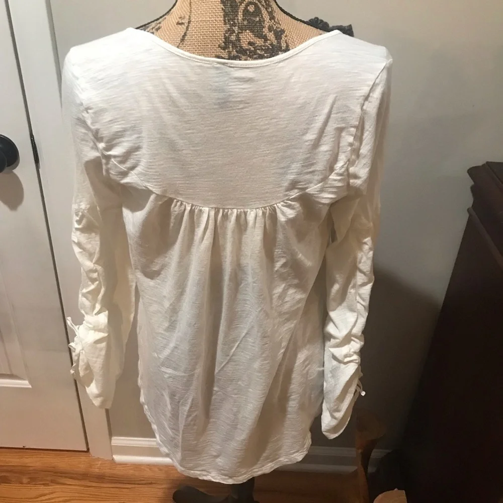 🌸FREE PEOPLE White Cotton Top